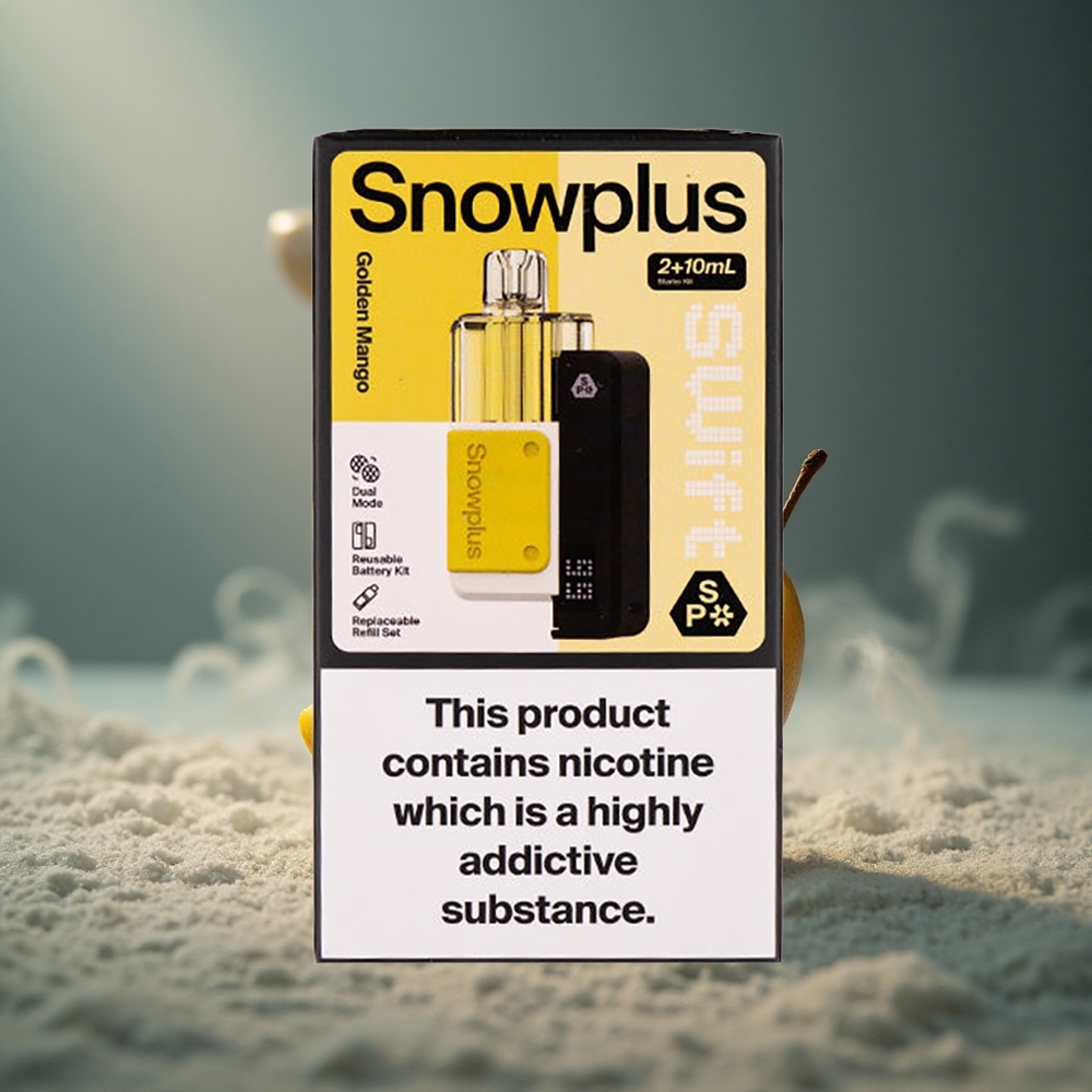 Snowplus Swift 5000 Puffs Zlatna Mango Prefilled Pod Kit са 1000 mAh