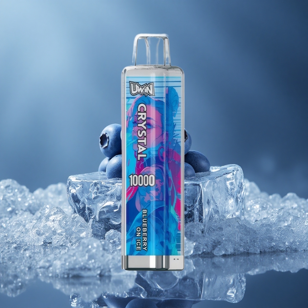 UWIN Crystal 10000 Puffs Једнократни Вапе Borovnica Na Ledu са RGB светла
