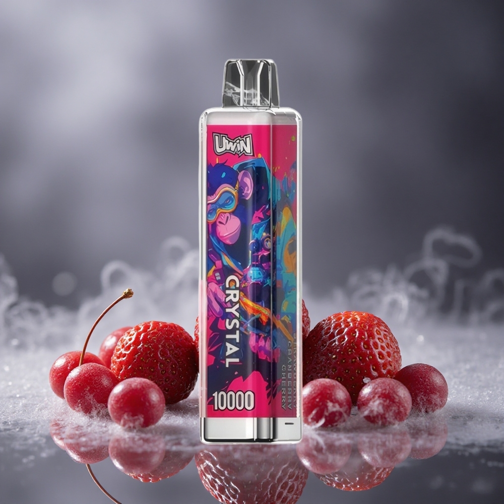 UWIN Crystal 10000 Puffs Једнократни Вапе Jagoda Brusnica Trešnja са RGB светла