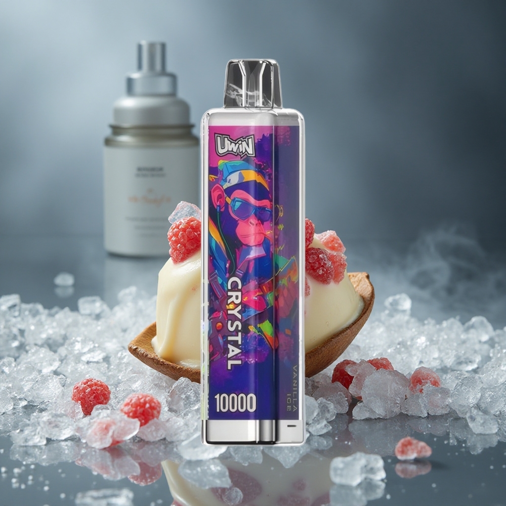 UWIN Crystal 10000 Puffs Једнократни Вапе Vanila Sladoled са RGB светла