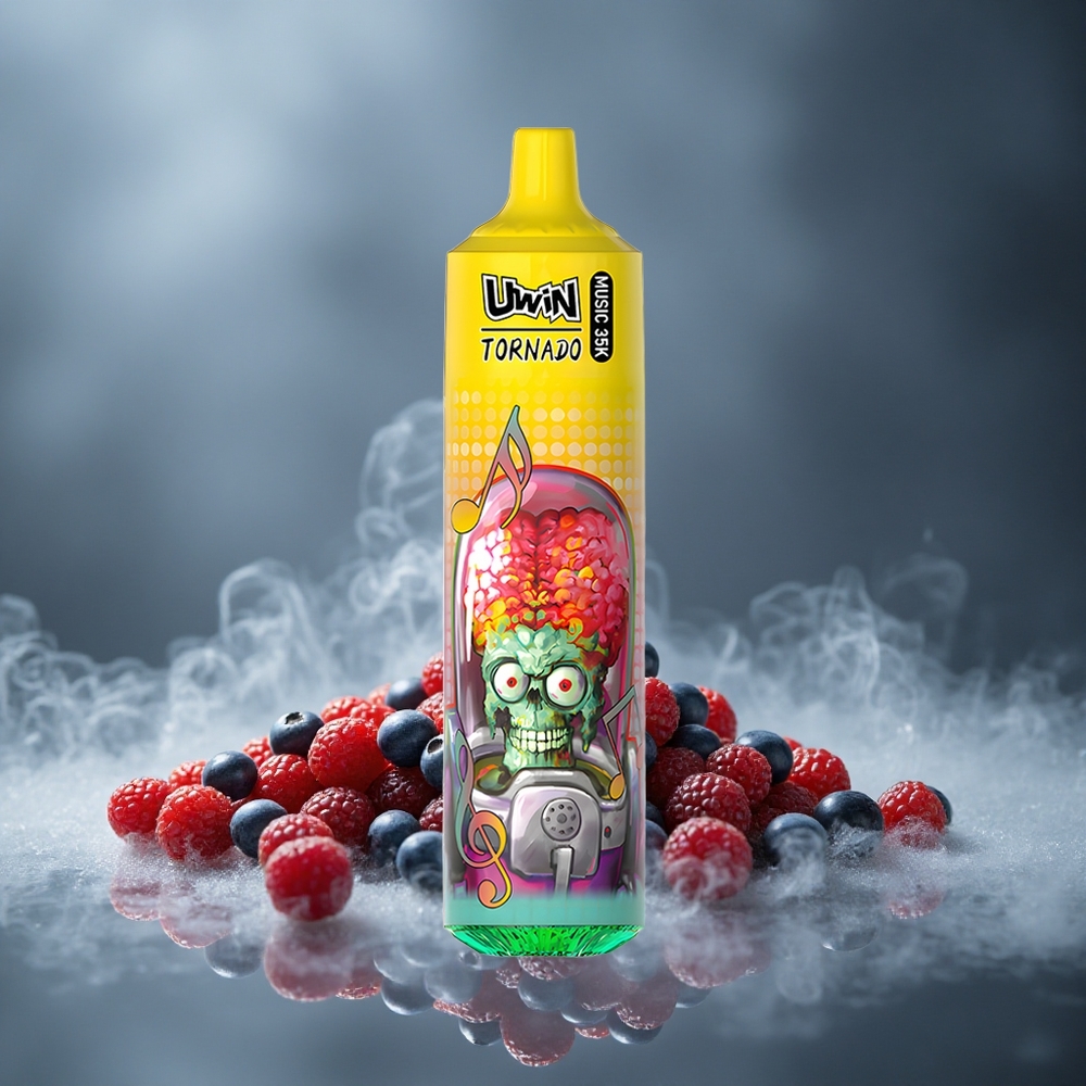 Uwin Tornado 35K Music Једнократни Вапе Mješovite bobice са 35000 Puffs и Type-C punjenje