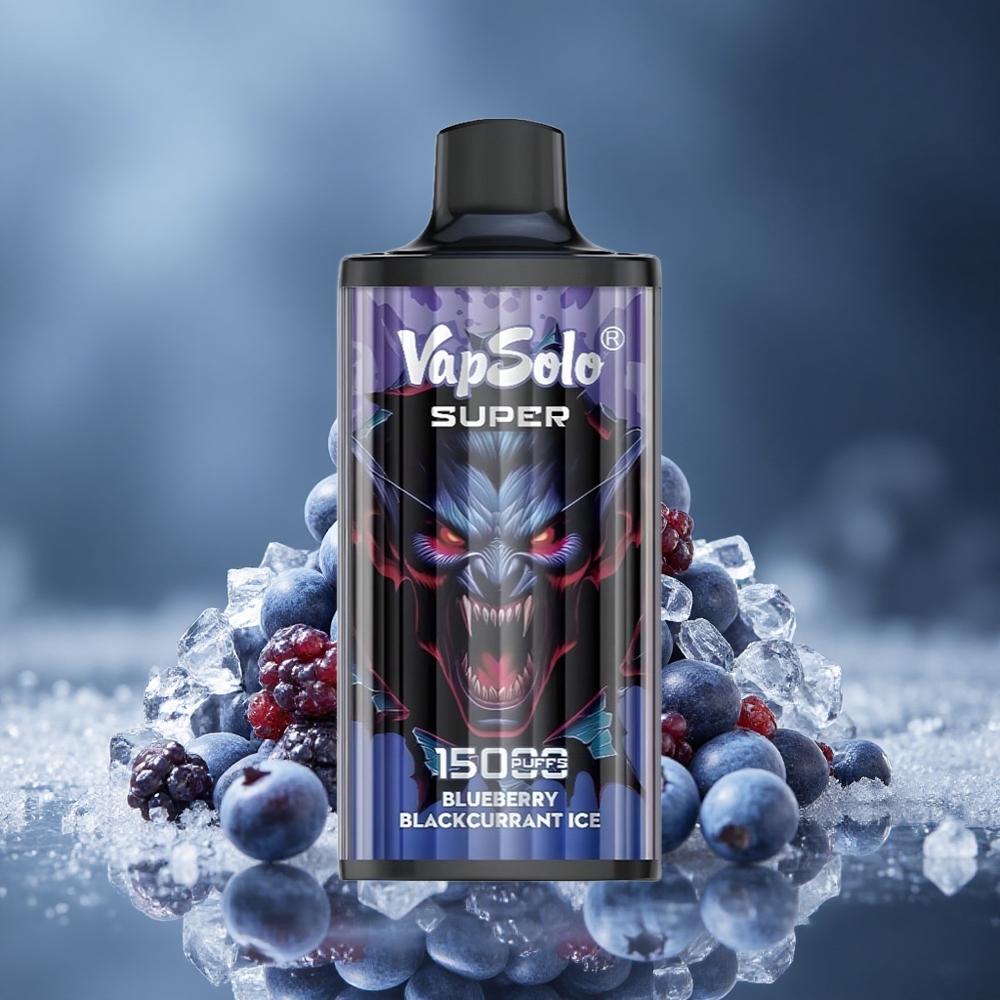 Vapsolo Super 15000 Puffs Једнократни Вапе Borovnica Ribizla Led 850mAh Месх Цоил