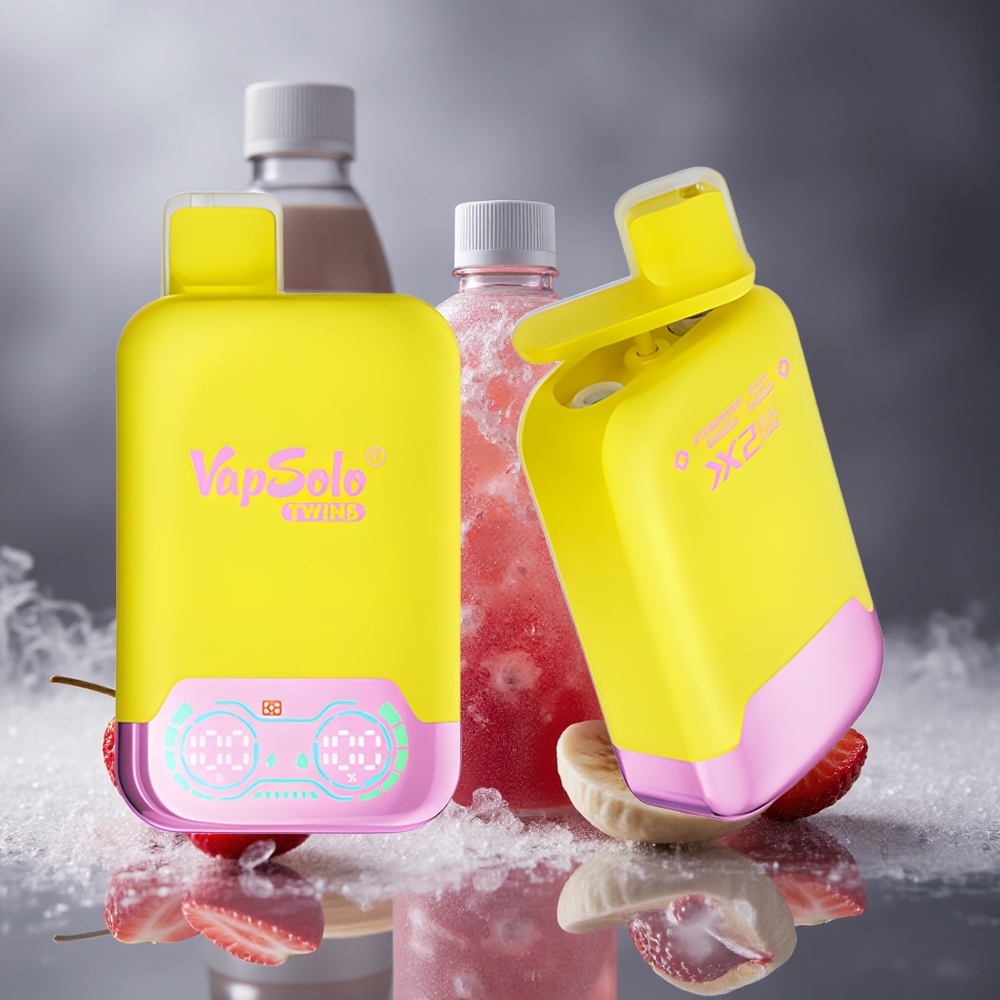 Vapsolo Twins 20000 Puffs Једнократни Вапе Jagoda Banana & Gazirana Trešnja Тип-Ц пуњење