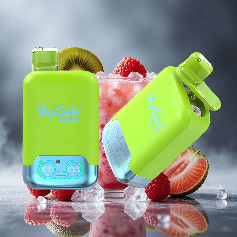 Vapsolo Twins 20000 Puffs Једнократни Вапе Jagoda-Kivi & Jagoda-Malina Trešnja Led са 40 ml Течност Капацитет