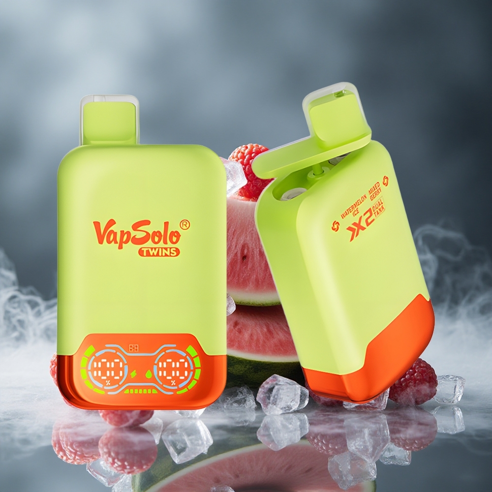 Vapsolo Twins 20000 Puffs Једнократни Вапе Lubenica Led & Mešano Bobice са 40 ml E-Течност Капацитет
