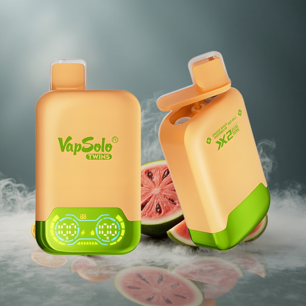 Vapsolo Twins 20000 Puffs Једнократни Вапе Narandžasta Mango Lubenica & Red Bull са 40 ml E-Течност Капацитет