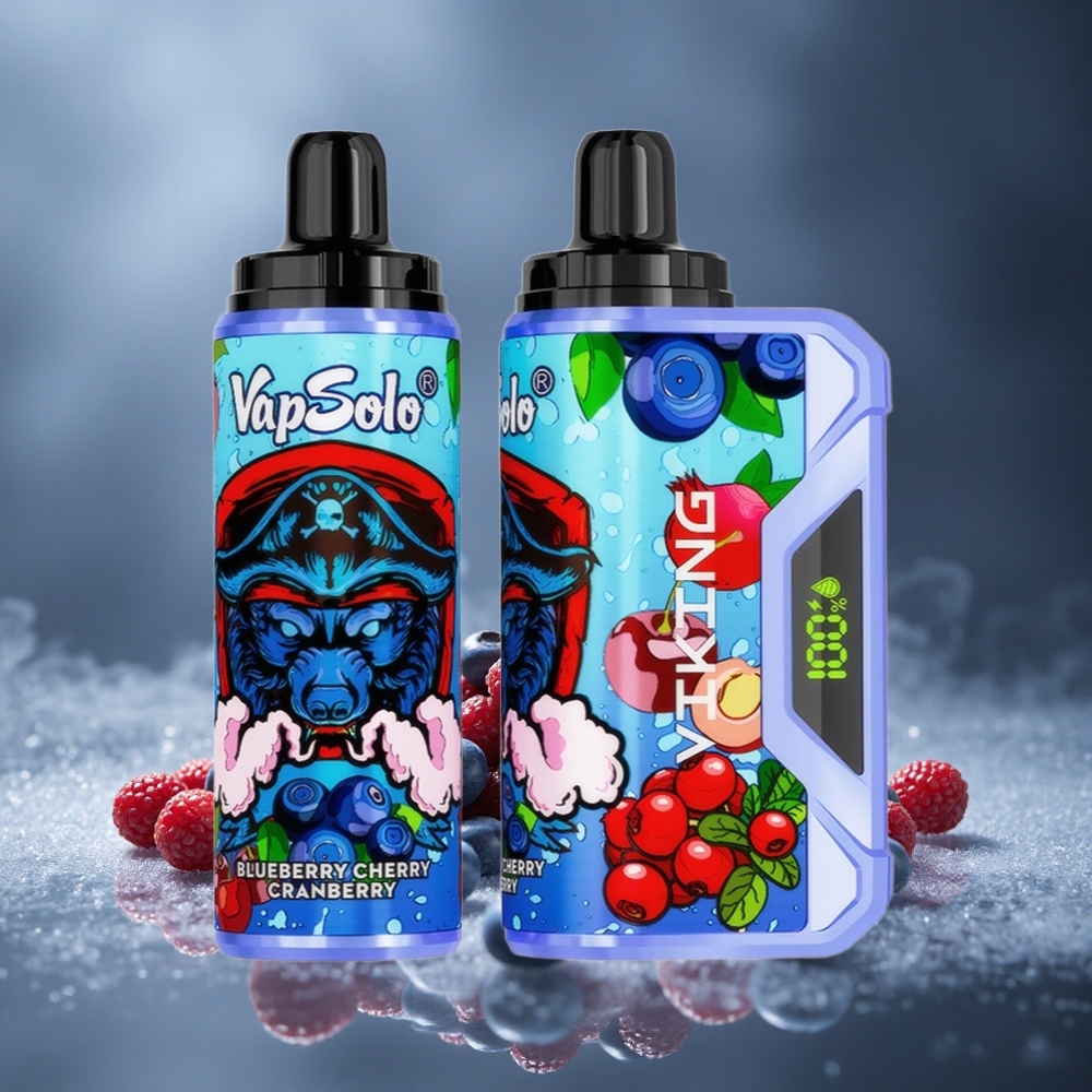 VapSolo VIKING 12000 Puffs Једнократни Вапе Borovnica Trešnja Brusnica Tip-C