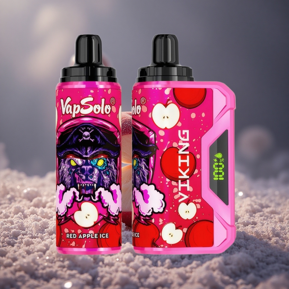 VapSolo VIKING 12000 Puffs Једнократни Вапе Crvena Jabuka Led са Тип-Ц пуњењеm