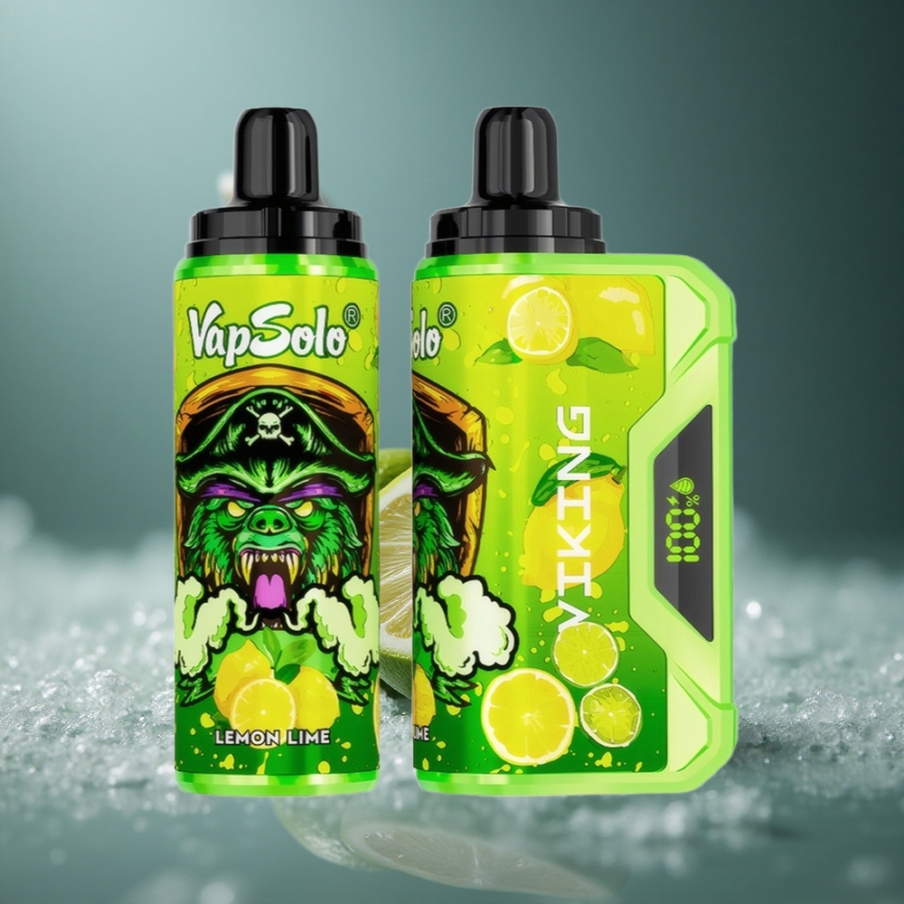 VapSolo VIKING 12000 Puffs Једнократни Вапе Limun-Leda са Тип-Ц пуњењеm