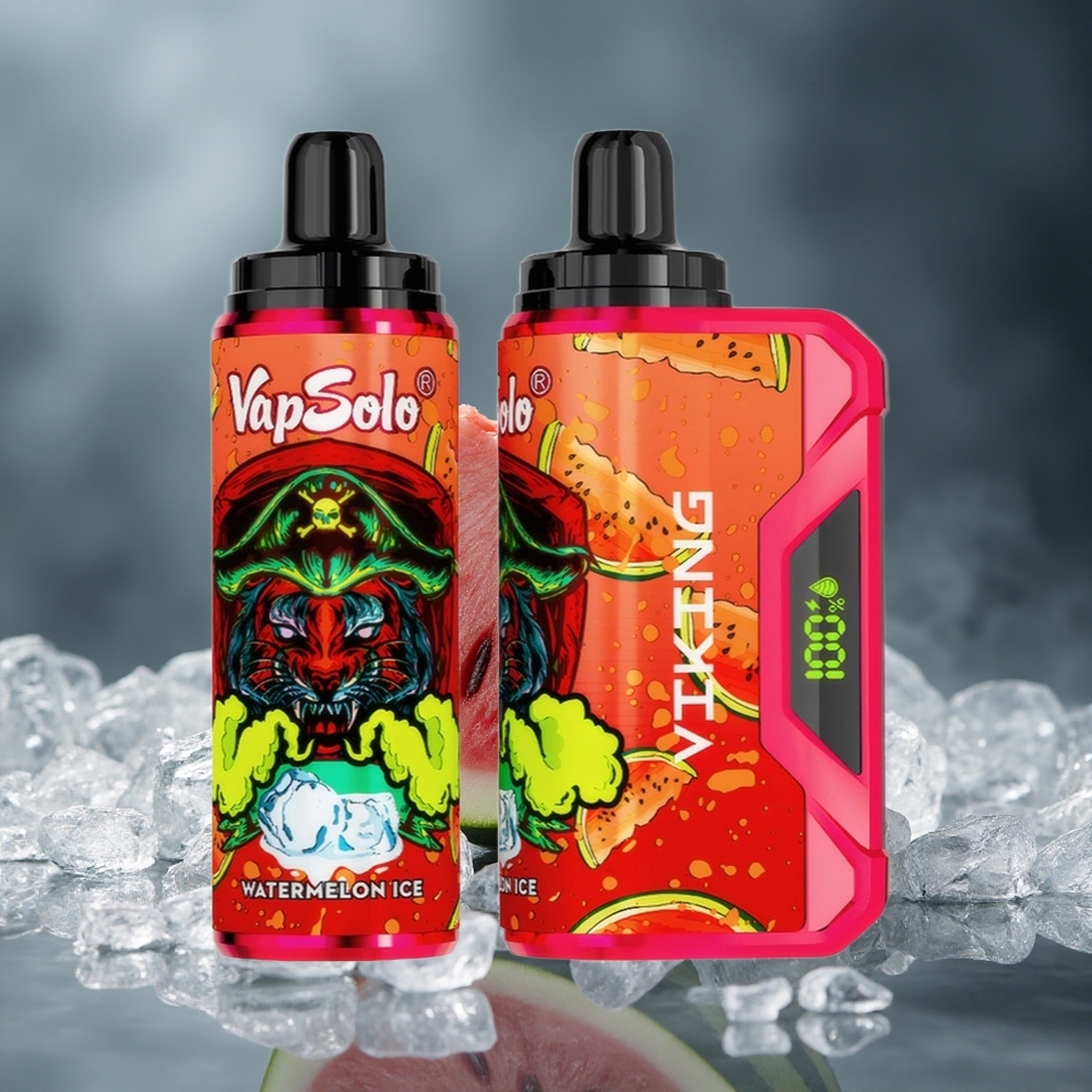 VapSolo VIKING 12000 Puffs Једнократни Вапе Lubenica Led са Тип-Ц пуњењеm