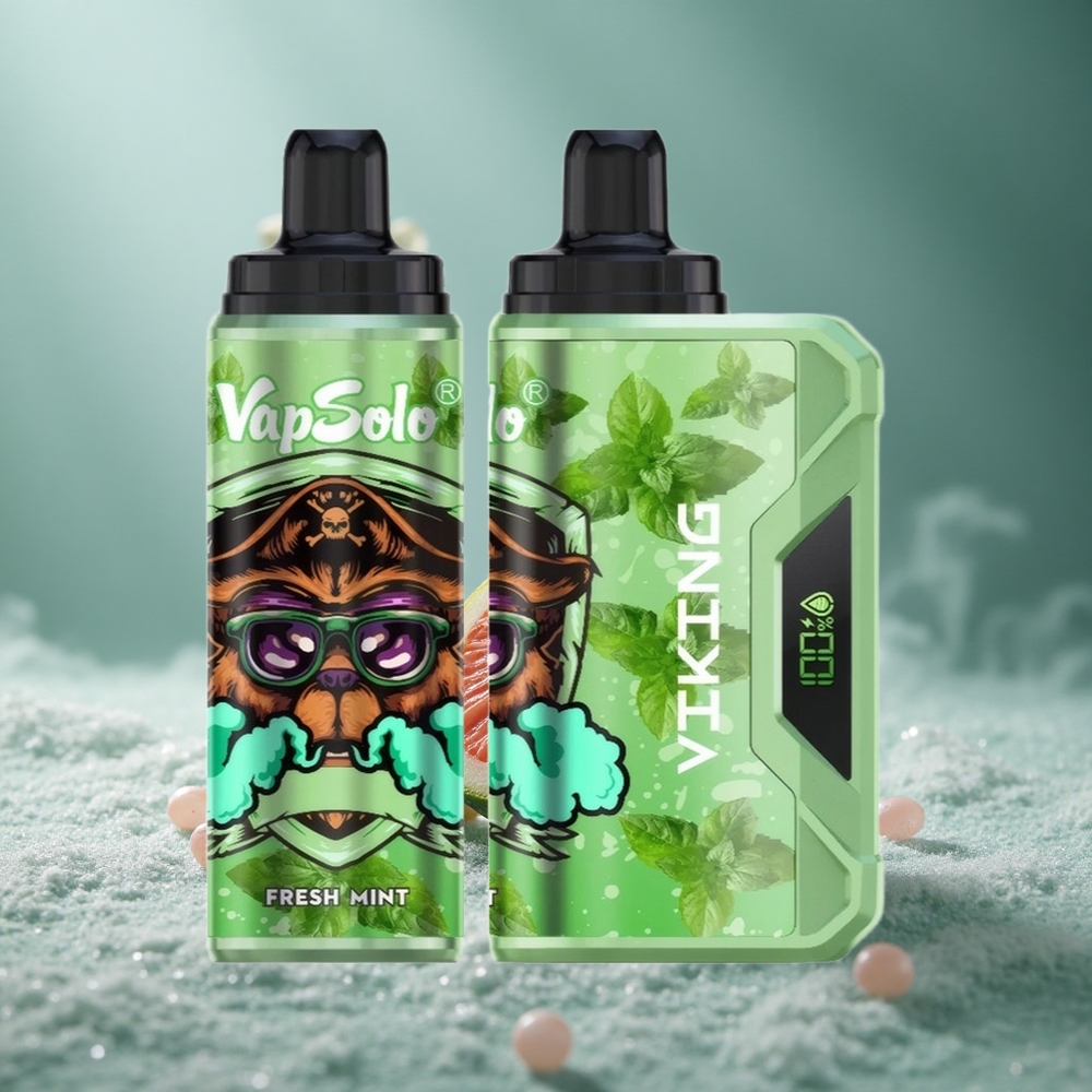 VapSolo VIKING 12000 Puffs Једнократни Вапе Sveža Menta са Тип-Ц пуњењеm