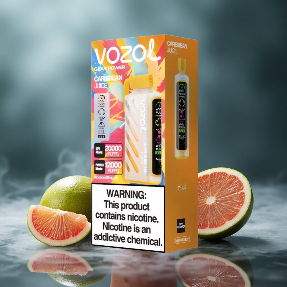 VOZOL Gear Power 20000 Puffs Једнократни Вапе Karipska Voćna Kombinacija са 20mL Unapred Napunjene Течност Капацитет