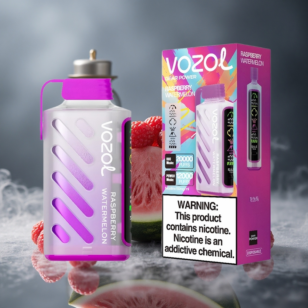VOZOL Gear Power 20000 Puffs Једнократни Вапе Malina Lubenica S.i.L.C. Tech