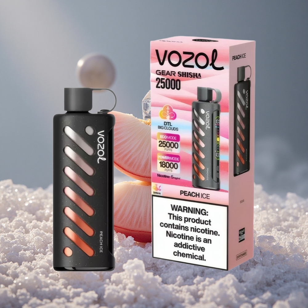 VOZOL Gear Shisha 25000 Puffs Breskva Led 30 Ukusnih Aroma