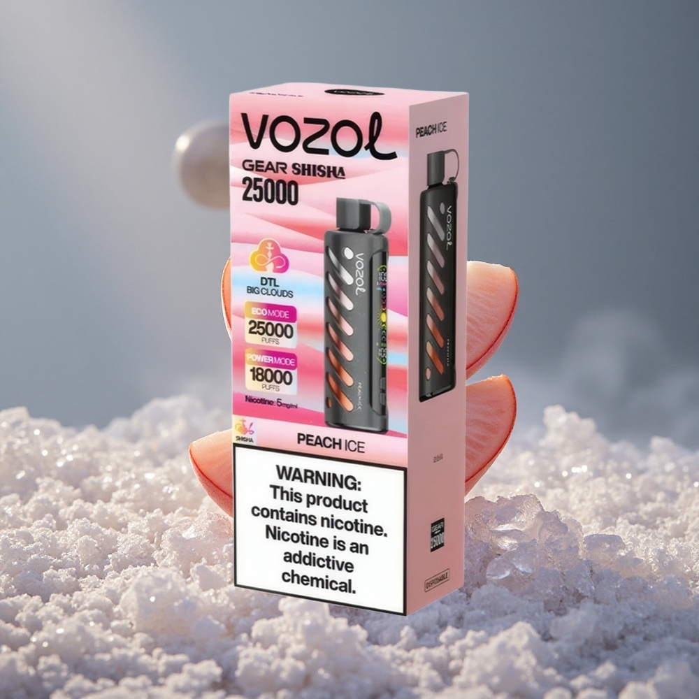 VOZOL Gear Shisha 25000 Puffs Breskva Led 30 Ukusnih Aroma