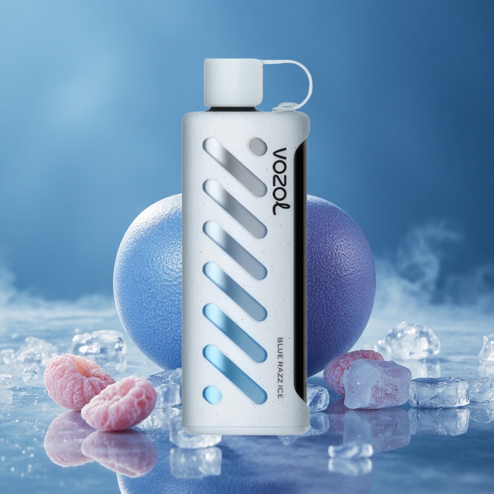 VOZOL Gear Shisha 25000 Puffs Plavi Malina Led Дуал Месх Дуал Модес 5mg/ml
