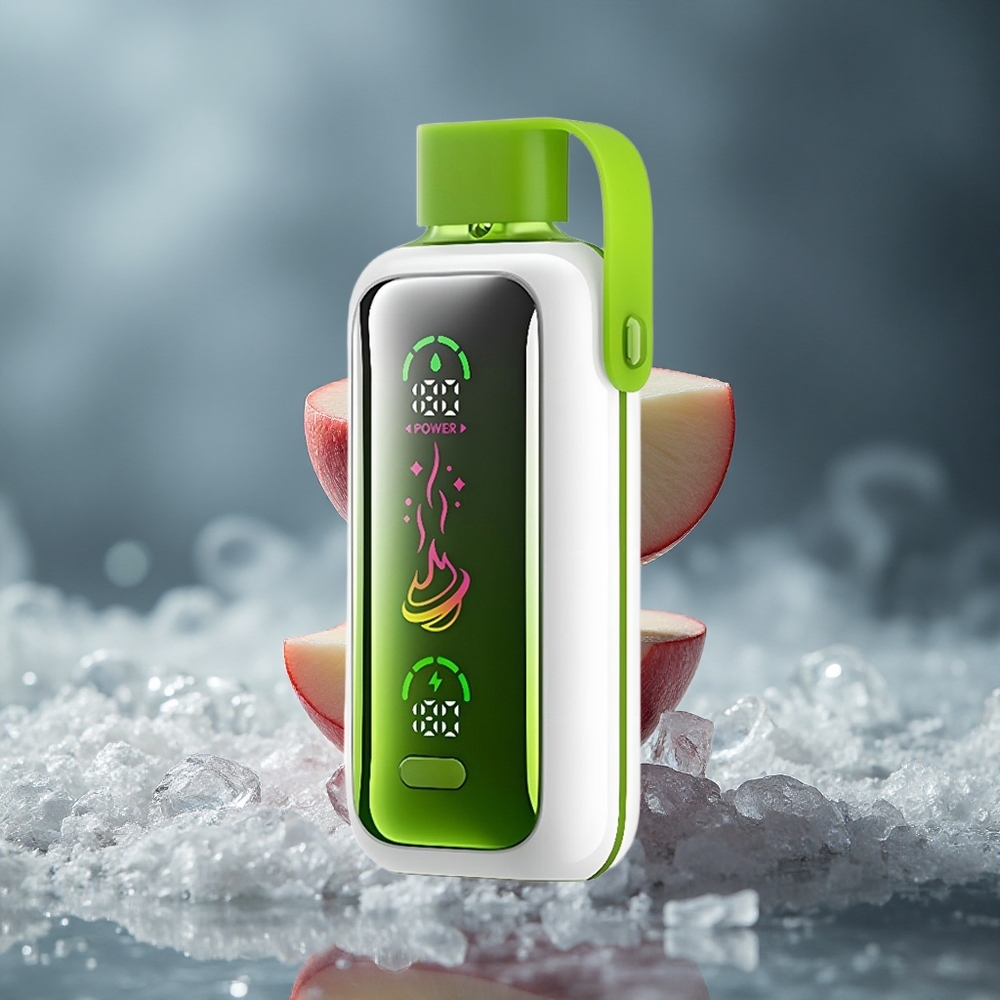 VOZOL Star 20000 Puffs Једнократни Вапе Dvostruka Jabuka Led HD ogledalni ekran