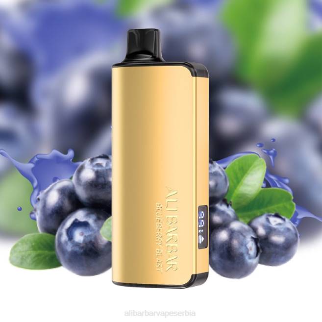 Alibarbar Nicotine Content - 2L8H31 Alibarbar Ingot 20000 вапе за једнократну употребу боровница бласт