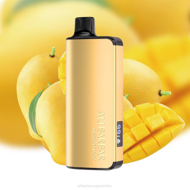 Alibarbar Vape Nicotine Content - 2L8H29 Alibarbar Ingot 9000 вапе за једнократну употребу манго магија